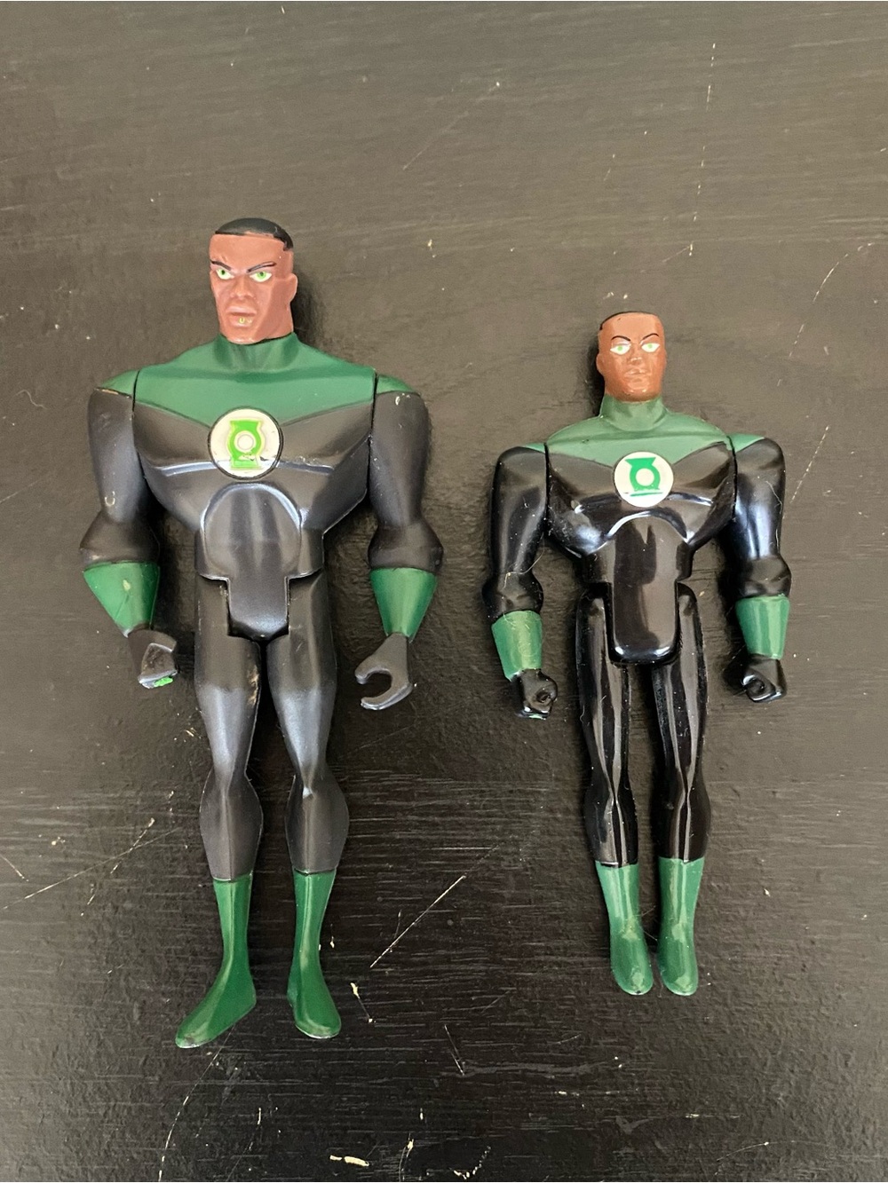 Lot of 2 DC Justice League John Stewart Green Lantern Action Figure Toys